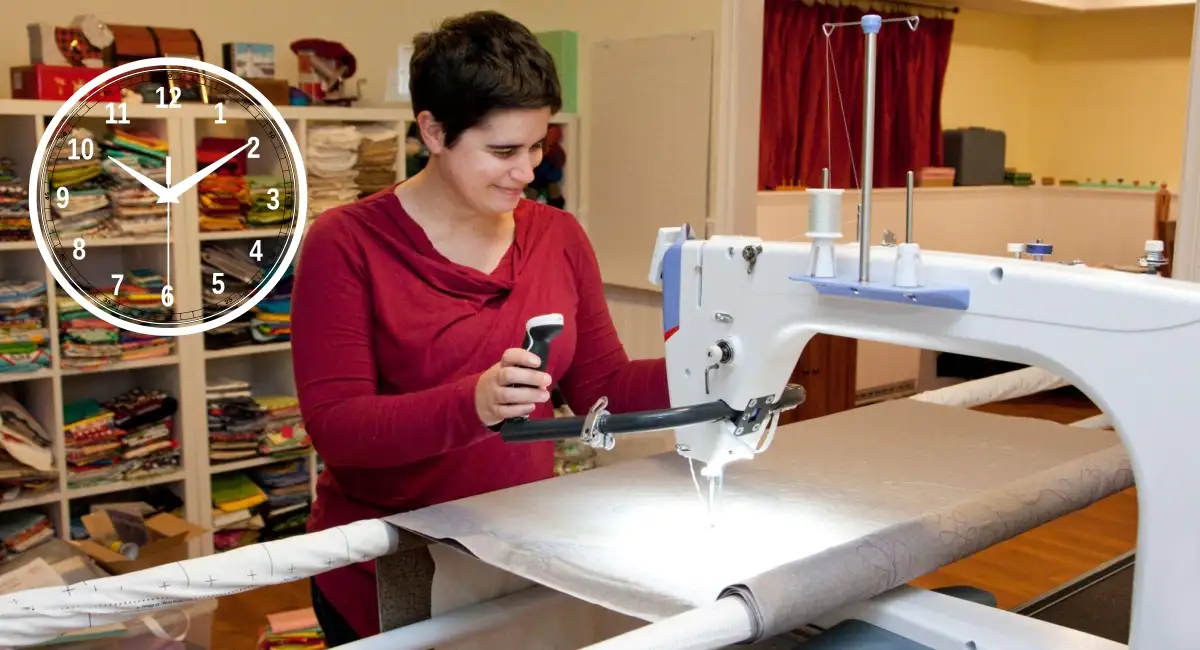 How much time does longarm quilting take